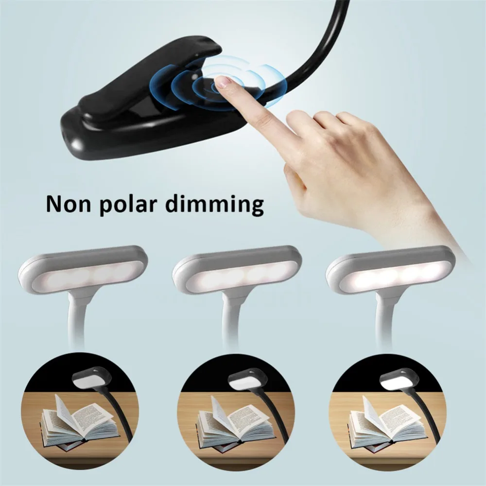  Super Adjustable Goosenecks Clip on LED Lamp for Music Stand and Book Reading Light Book clip light - 32922823901