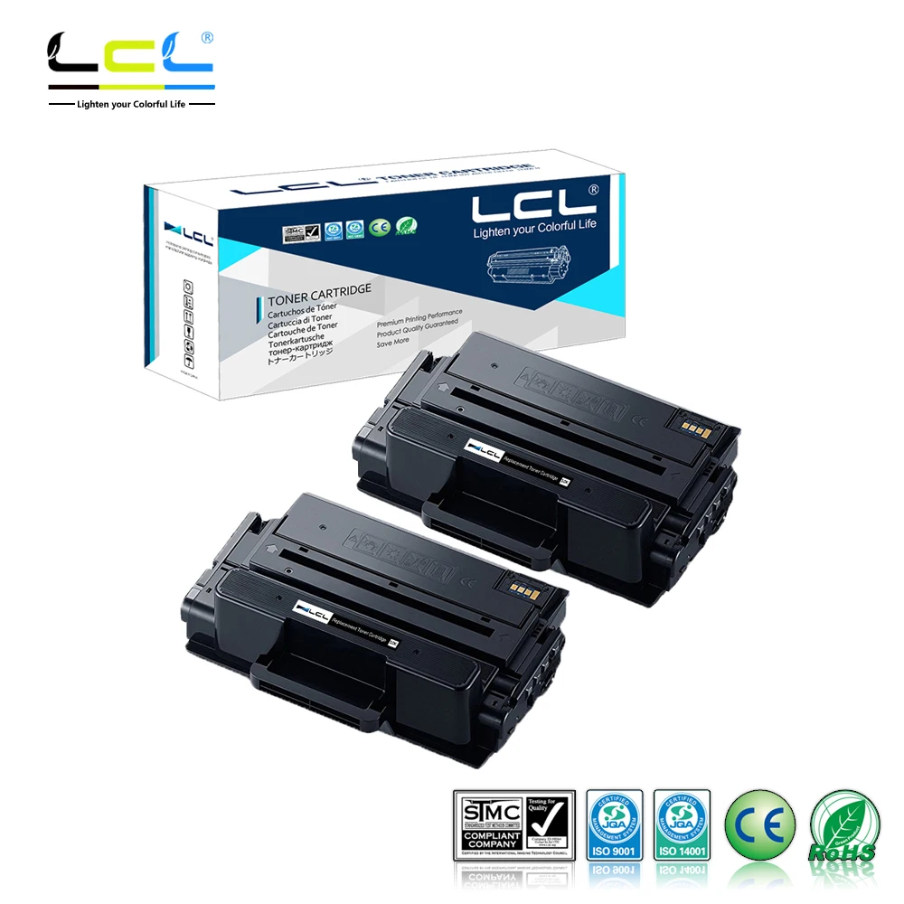 

LCL MLT-D203E MLT D203E 10000 Pages (2-Pack Black) Toner Cartridge Compatible for Samsung ProXpress SL-M3320/3820/4020