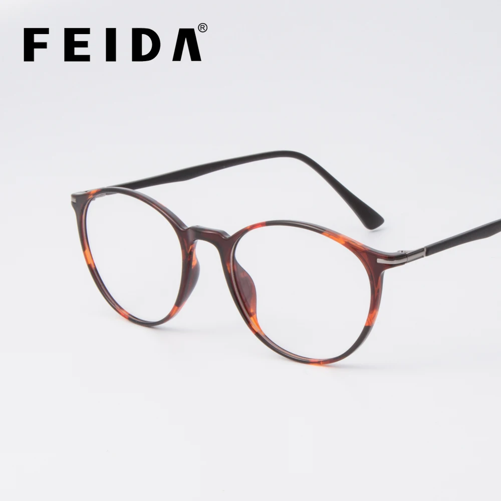 FEIDA Brand Eyeglasses Women Branded Designer TR90 Glasses Frame Ultra