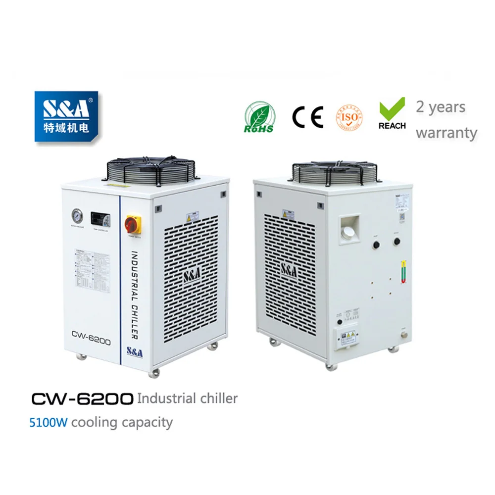 S&A laser chiller CW 6200AN250S01 5100W cooling capacity water chiller