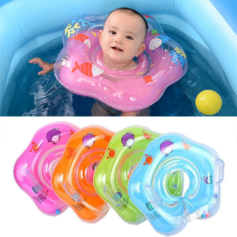 Swimming Baby Pool Accessories Inflatable Baby Neck Ring Newborn