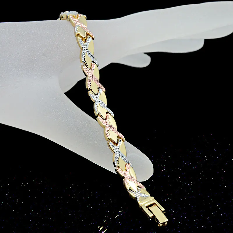 Escalus 2018 Cross Party Jewelry Magnetic Bracelet For Women Female Magnet Gold Link Chain Charm Bracelets Ladies Wristband
