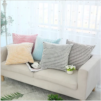 

Simple flannel pillow for nap Pillowcase Car cushion pillowcase sofa cushion decor case bedroom cute pillow 45x45cm