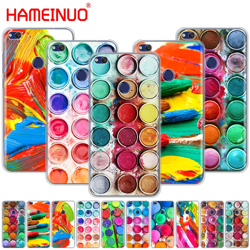 

HAMEINUO Colorful Watercolors Set Paint Palette Cover phone Case for huawei Ascend P7 P8 P9 P10 P20 lite plus pro G9 G8 G7 2017