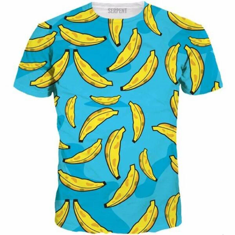 

Cloudstyle 2019 New Men 3D Tshirt Summer Tops Yellow Pea 3D Print Short Sleeve Casual Plus Size 5XL Tees Shirts Streetwear