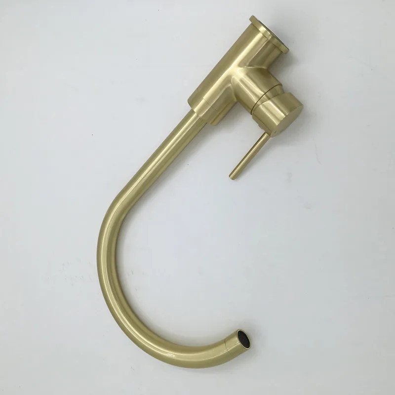  Smesiteli High Quality Brass Classic Gooseneck Single Lever 1-Hole Kitchen Sink Faucet Mixer Tap Br - 32845237505