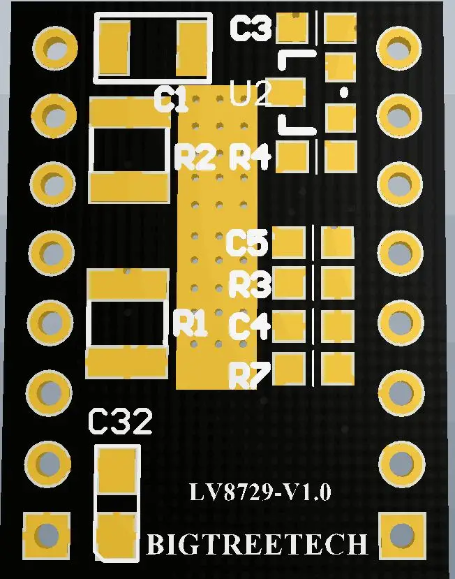 LV8729 Драйвер шагового двигателя с радиатором Замена A4988 DRV8825 Совместимость с MKS Gen V1.4 Ramps 1,6 1,4 1,5 части 3d принтера