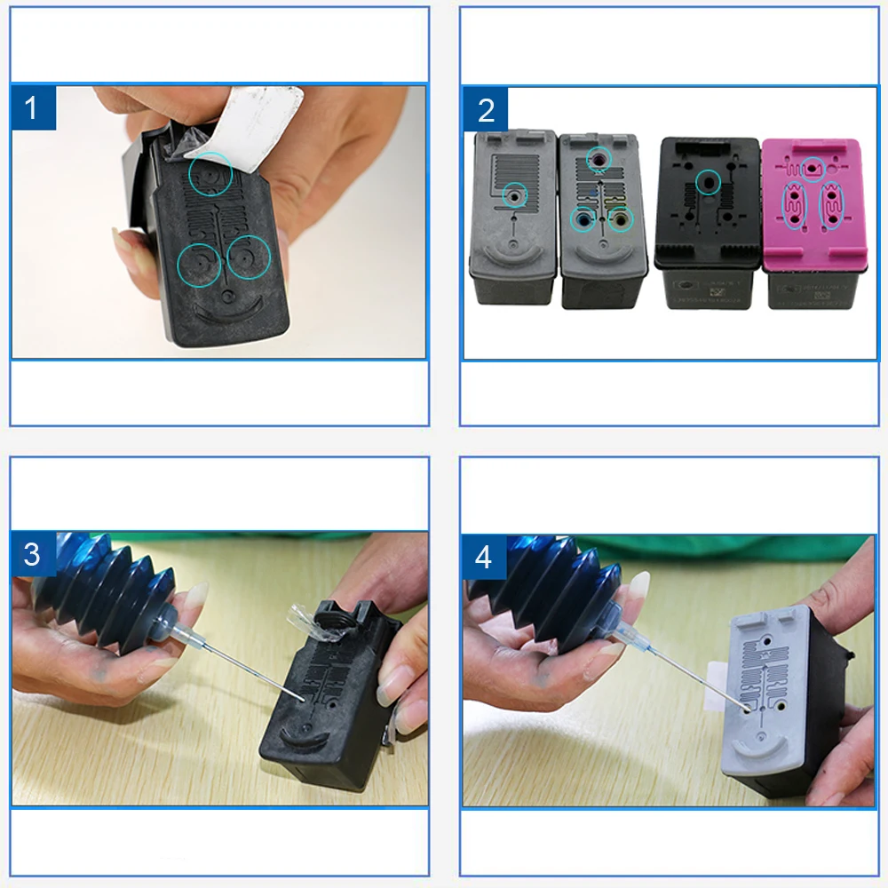 Чернила hisaint картриджи для HP21 22 F380 F2100 F2110 F2240 F2280 F2250 F4100 3915 3920 D1530 картридж принтера