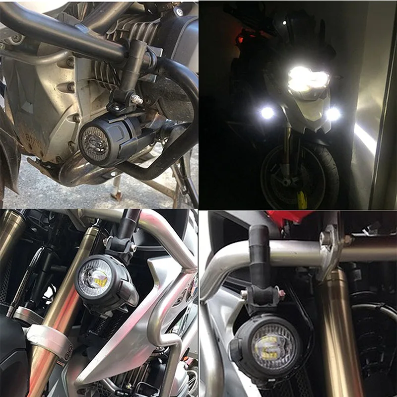 Черные мотоциклетные светодиодные противотуманные фары для BMW R1200GS/ADV/F800GS/F700GS/F650FS