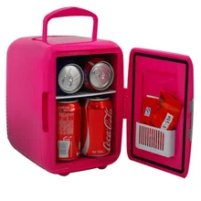 4L 220 V/12 V Мини-автомобиль/домашний двойной морозильник охладитель нагреватель Портативный Холодильник EU US Plus