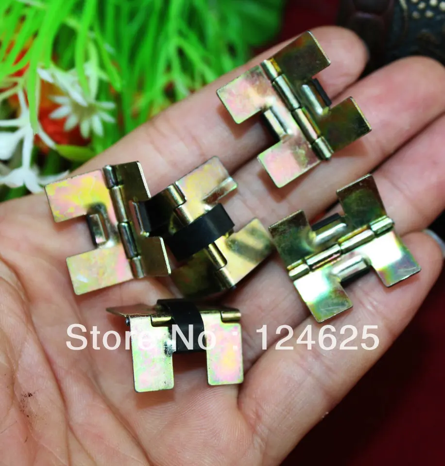Free Shipping 50pcs mini 21*13MM spring hinge color plated jewelry Ring