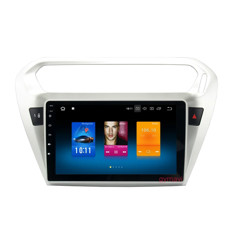 Sale Octa core PX5 Android 8.0 car radio gps for Peugeot 301 Elysee 2014-2016 with 4G RAM 32G ROM wifi 4g usb Auto Stereo 1