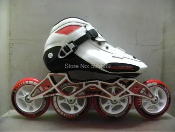 

free shipping speed skates #33-#45 boots+frame+wheels STS