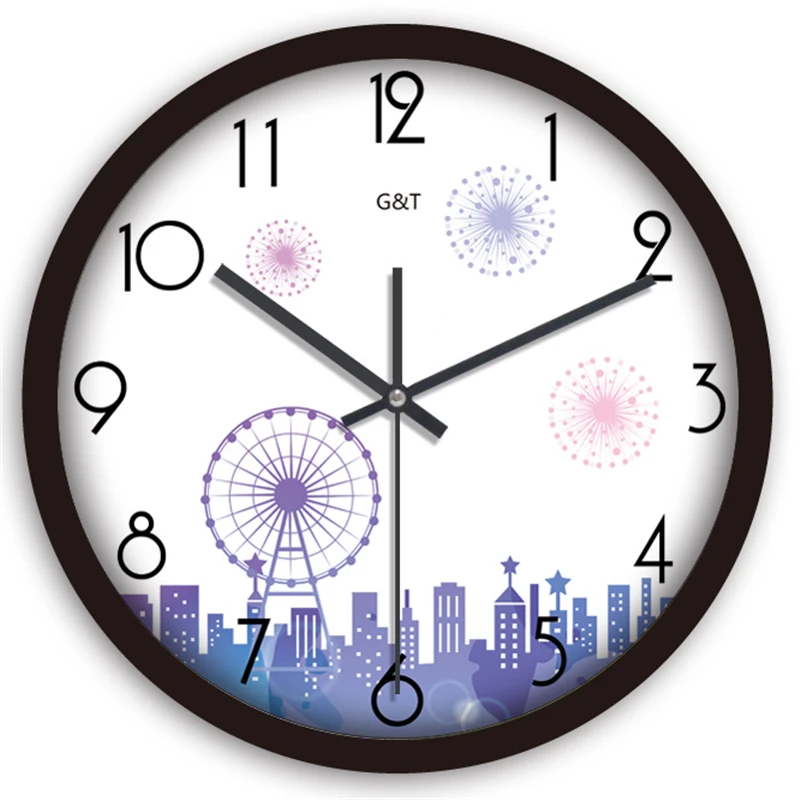 

Silent Wall Clock Modern Design Saati Despertador Masa Kloki Living Room Quartz Metal Wall Clocks Home Decor Kitchen 60N420