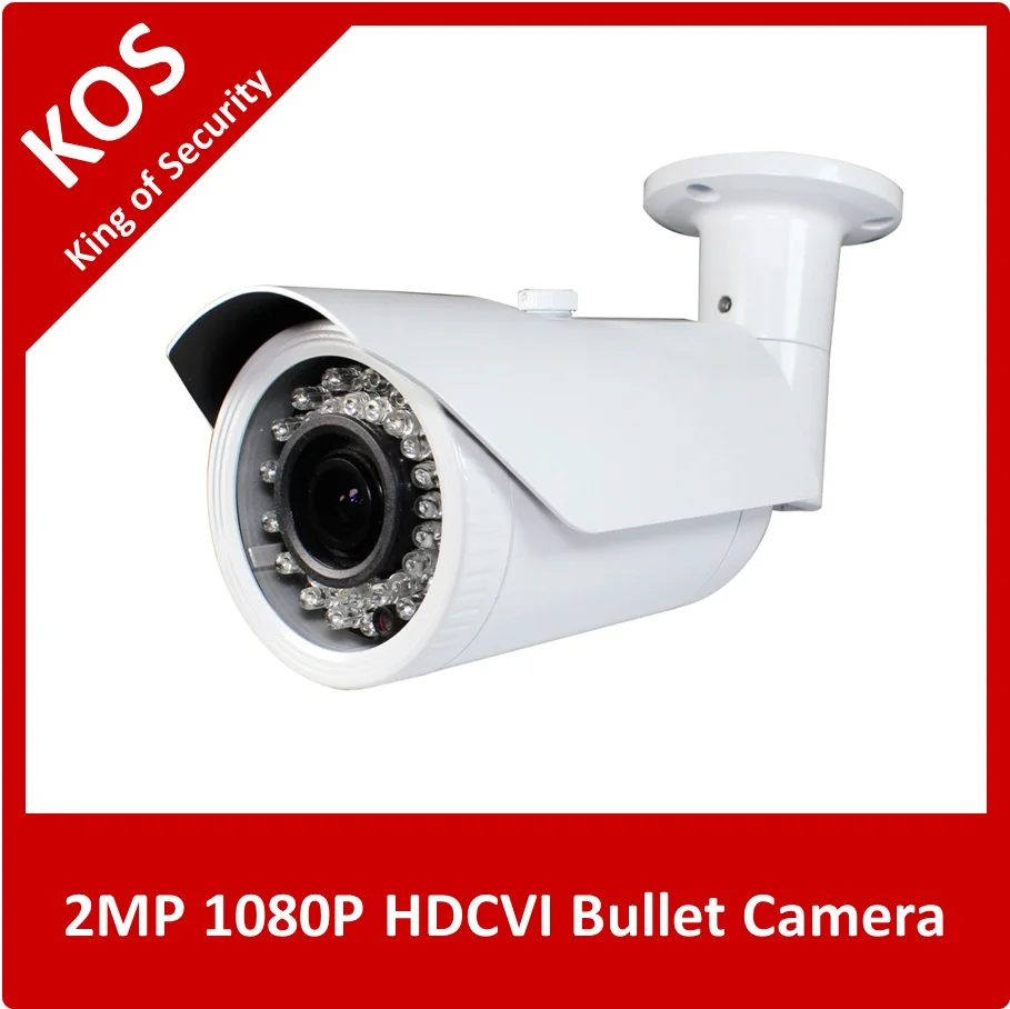 ФОТО KOSCCTV 1080P CVI Camera HD 2MP 2.8-12mm Lens IR Cut Weatherproof 72pcs IR Leds Bullet Camera  for CVI DVR with UTC