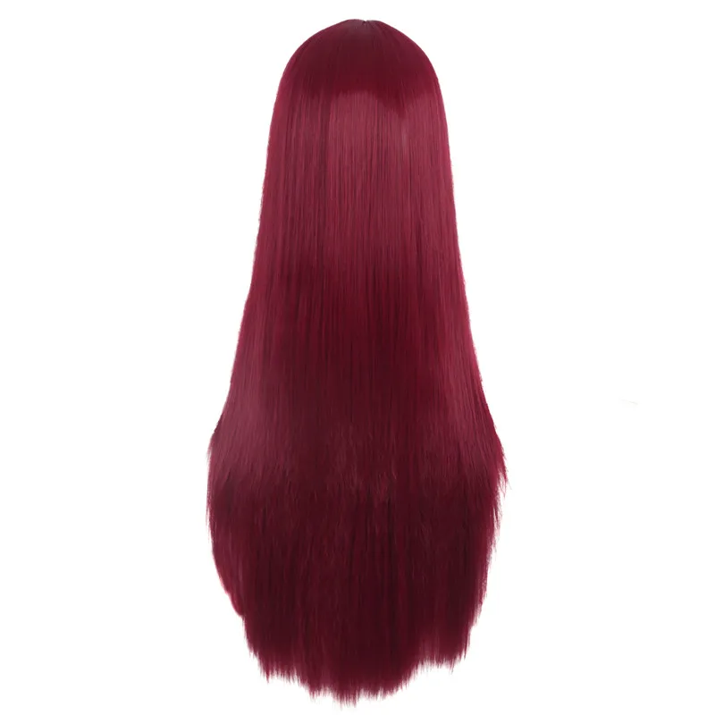 MapofBeauty 70 см коричневый натуральный парик для черных женщин длинные прямые волосы средняя часть термостойкий синтетический парик Peruca шиньон - Цвет: 4/27HL