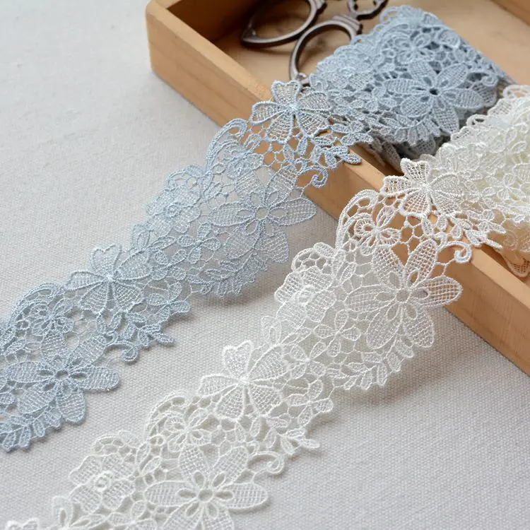 

1Meter 5.3cm Finely Water-soluble Trim Floret Lace DIY Skirt Dress Decoration Accessories