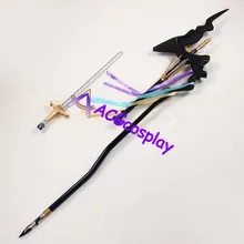 Fate Grand для Мерлин палочка с подставка для меча Косплэй опору ПВХ сделал ACG Косплэй