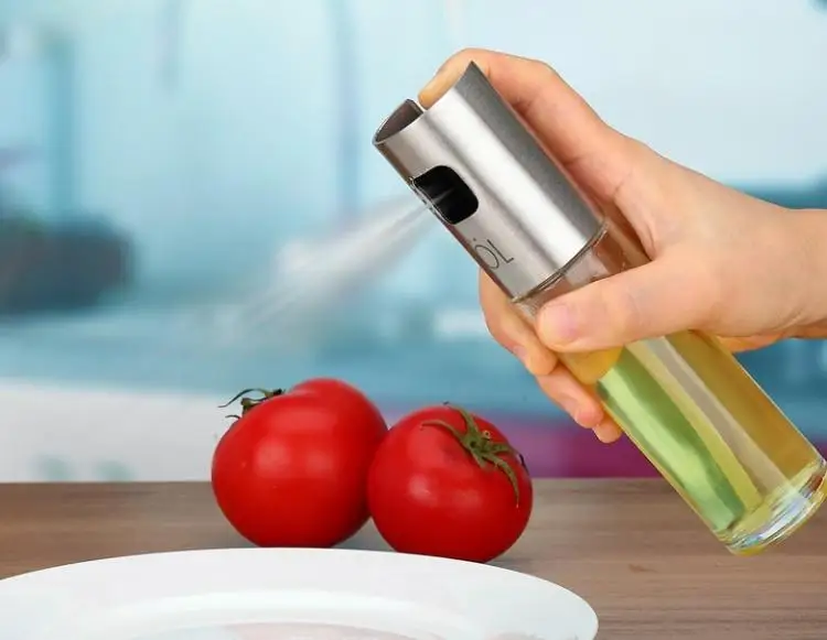 High Quality 304 Stainless Steel And Glass Oil Spray+Vinegar Bottles Sushi Salad Cake Baking Fried Dishes Cooking Tools