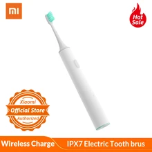 Xiaomi mi jia умная Ультразвуковая электрическая зубная щетка Беспроводная зарядка IPX7 водонепроницаемый пульт дистанционного управления с Xiaomi mi 8 mi x 2s