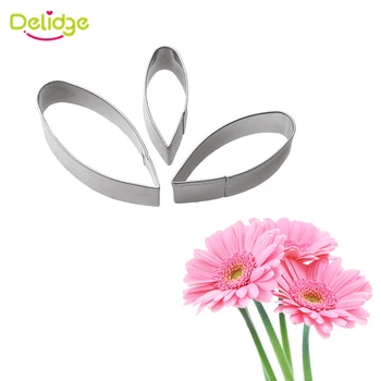 

Delidge 2pcs/set 3D Gerbera Jamesonii Bolus Folwer Cookie Cutter DIY Fondant Ice Chocolate Decorating Tools For Kitchen