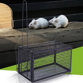 

Behogar Single Door Spring Mouse Rats Rodents Animal Trap Cage for House Home Farm Back Yard Restaurant Hotel Office Garage