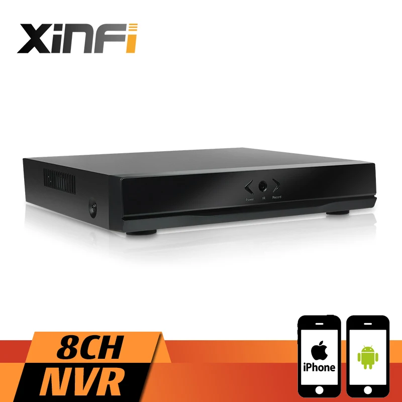 XINFI 8CH видеорегистратор Full HD 8-канальная безопасность CCTV NVR 8ch/4ch NVR 1080P ONVIF 2,0 для IP Камера Системы 1080P DVR Регистраторы