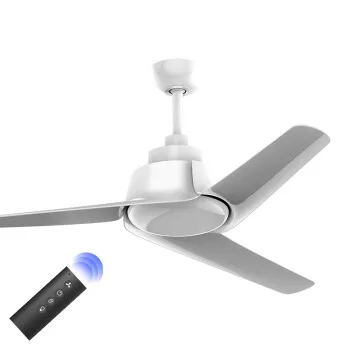 3 Leaf Remote Controlled LED Ceiling Fan White Gear Speed Adjustable Electric Energy Saving Reverse Rotating | Бытовая техника