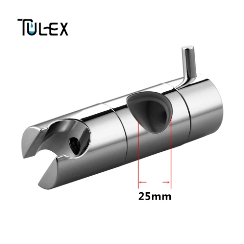 25mm TULEX ручная насадка для душа держатель для 19-25 мм слайдер бар высота и угол регулируемый распылитель держатель душевая штанга Замена - Цвет: 25mm