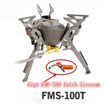 

New Gas Burners Titanium Stove Camping Cook Backpack Stove Cooking Outdoor Camping Hiking Butane Stove Fire Maple FMS-100T