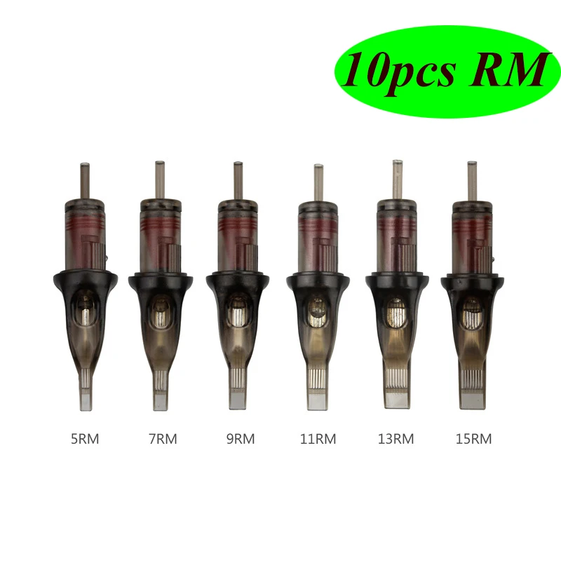 

Qink 10pcs Tattoo Needles Cartridge Disposable Sterilized Needle Tattoo Wholesale 5/7/9/11/13/15RM for Tattoo Pen Machine