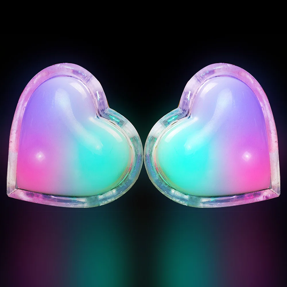 Romantic LED Heart Night Light RGB Colorful Mini 3D Lights For Lover