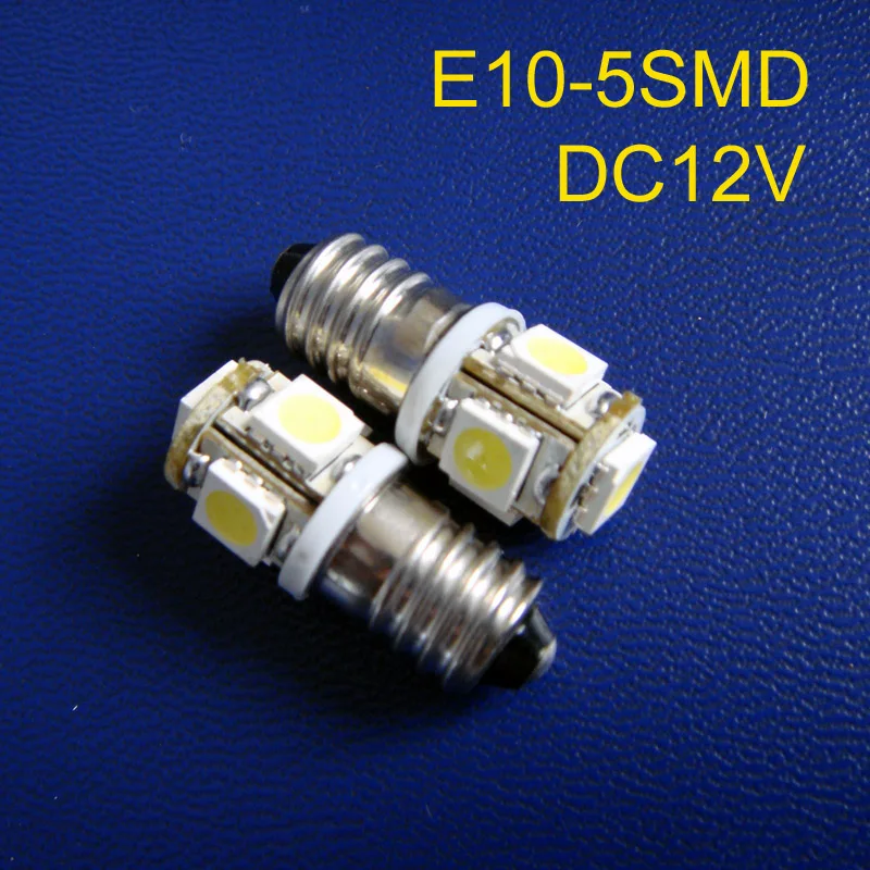 Горячая 12 В LED E10 лампы, свет E10 dc12v, LED E10 12 В лампа 50 шт./лот