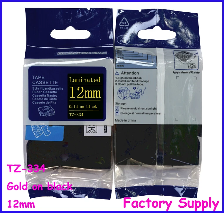 Tze334 tze 334 tz tze 334 tz334 tz 334 For Brother Printer Label Tape Cassette 12mm