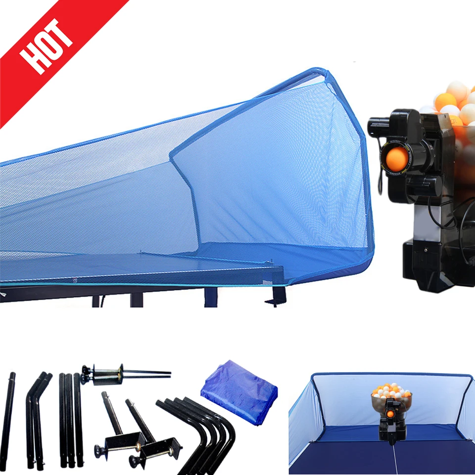 

Professional Balls Catching Collecting Net HP-07 Table Tennis Robots Sender Pitching Training Serve Machine Sports Pingpong Gift