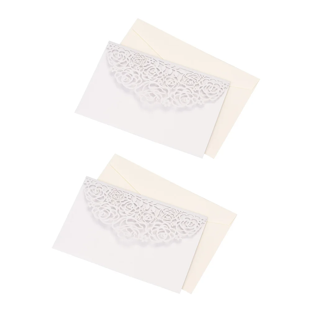  10 Sets European Style Invitations Romantic Invitation Cards Envelopes For Business Wedding Birthda - 4.00001E+12