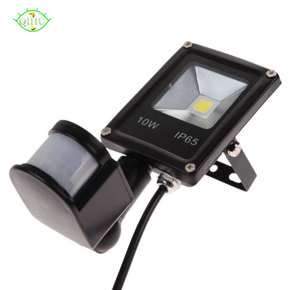 Us 12 59 40 Off Led Flood Lights 10w Infrared Outdoor Pir Floodlights Motion Detective Sensor Spot Lamps 110v 220v Waterproof Garden Lighting In