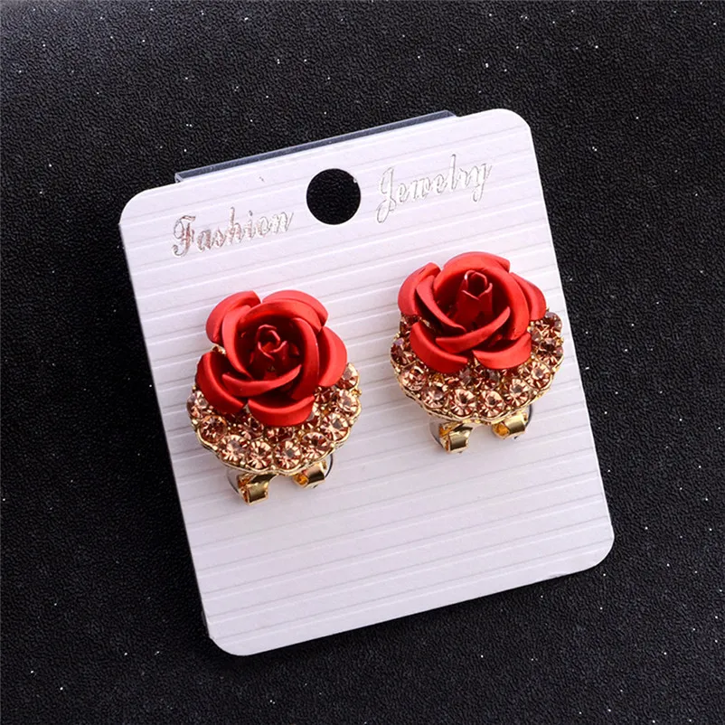 2018 Fashion earrings for women Bohemia Flower Rhinestone  Earrings For Women Summer Style Jewelry Brincos Bijoux Femme J06#N (10)