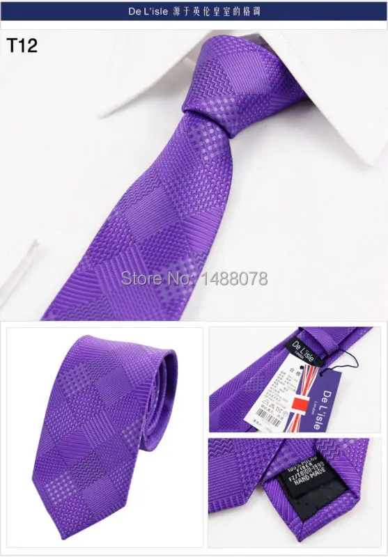 Checked Purple Ties 2M6-6+