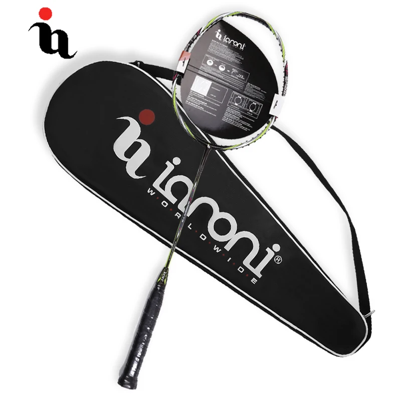 

IANONI Professional Badminton Racket Badminton Bag Durable Ball Control Type Sports Full Carbon Box Frame Racquet