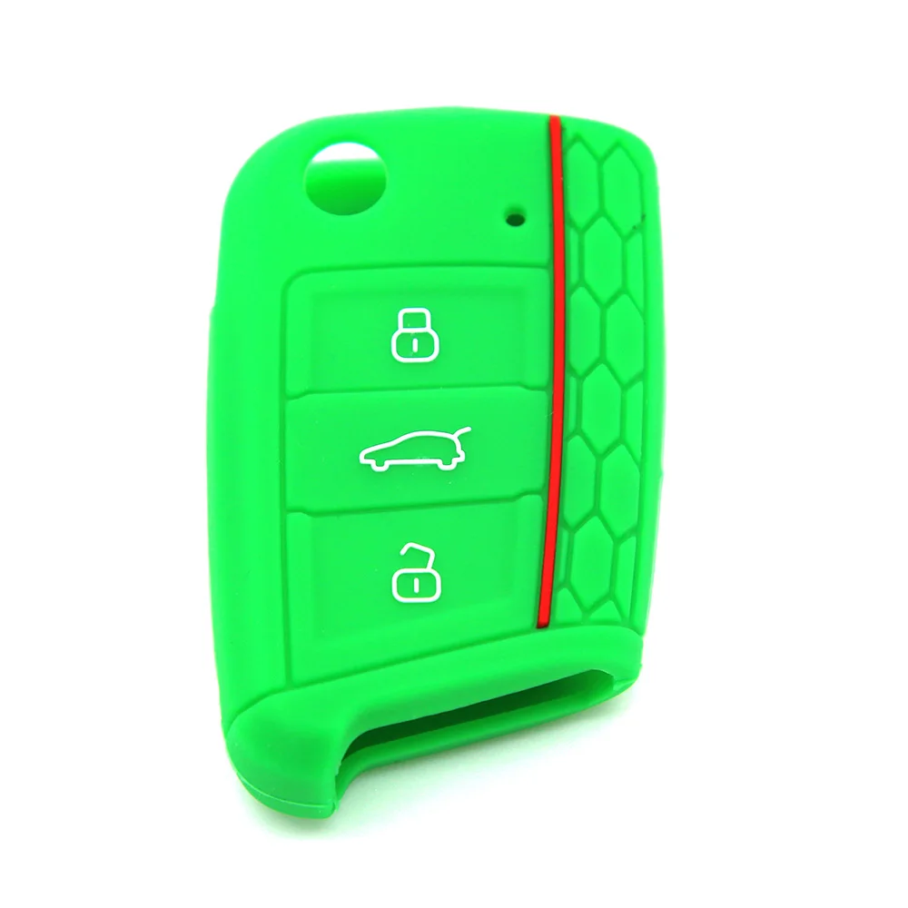 RYHX Car Accessories Bag Cover For Volkswagen VW Golf 7 mk7 Skoda Octavia A7 silicone car key case