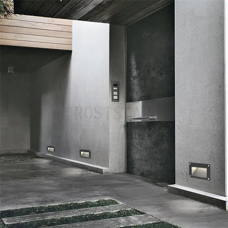 Decoração da Lâmpada de Canto de Parede ao ar Recessed Stair Luz - Dc12v Indoor Livre Luzes Passo Escada Corredor Lâmpadas Ac85-265v 3x3 w Led 13 High Quality Luzes e Iluminação