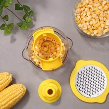 Нержавеющая сталь кукурузный молотилка многофункциональная Кукуруза станок для зачистки с измерительной чашей кухонный гаджет может CSV