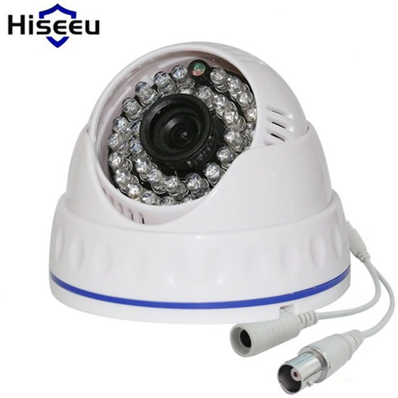 

Hiseeu IP Camera Mini Dome Security Analog Camera indoor IR CUT Night Vision 1000TVL CCTV Camera Home Security Surveillance Cam