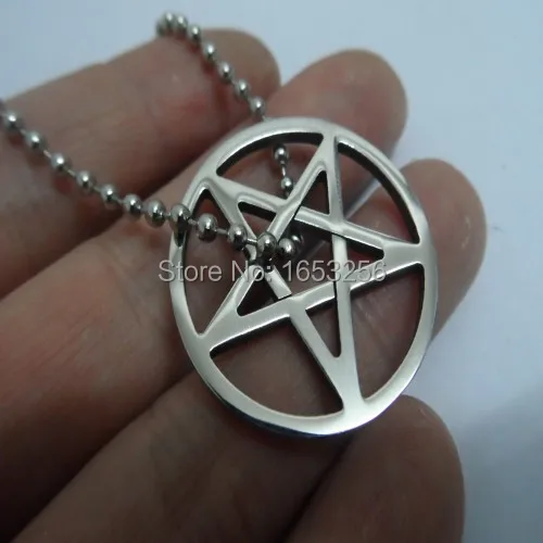 Lot 5pcs Pentagram satanic symbol Satan worship Charms stainless steel Pendants 2