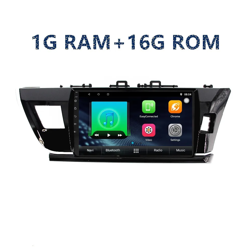Top Car GPS radio player Android Multimedia Player for toyota Corolla right 2014 2015 2016 with radio BT stereo FM WIFI navigation 2