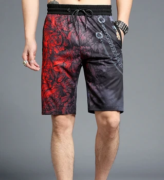 

Casual printing Summer loose design Mens Shorts Cotton 2019