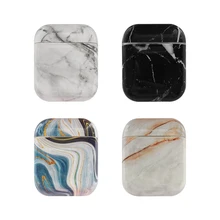 Luxury agate Marble hard case for Apple Airpods case protective cover Bluetooth Wireless Earphone Case Charging Box case bags