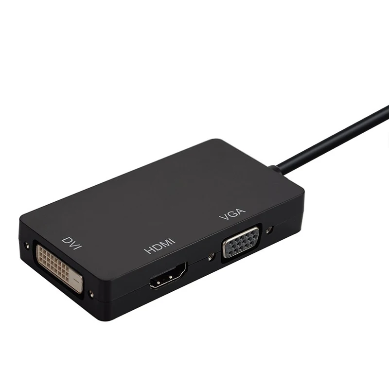 Mini Display Port DP to DVI HDMI VGA Adapter 3 in 1 Thunderbolt Multi-Function Converter Cable Full HD 1080p for Apple MacBook  iMac Mac Mini (9)
