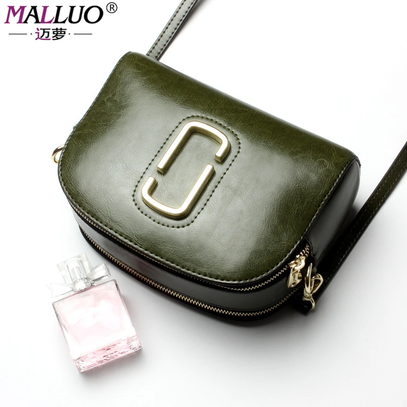 

MALLUO Genuine leather Women Messenger Bags Ladies Crossbody Bags Handbags Luxury Handbags Women Bags Designer New Arrive Totes